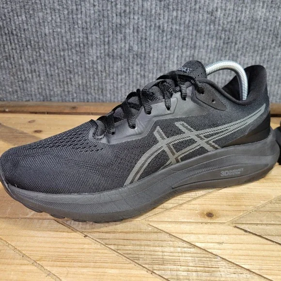 Asics GT-1000 13 Mens 10 Medium D Triple Black Running Shoes Sneakers‎ 1011B858